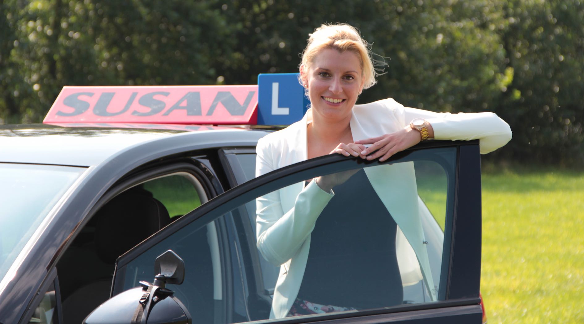 rijles instructrice Susan